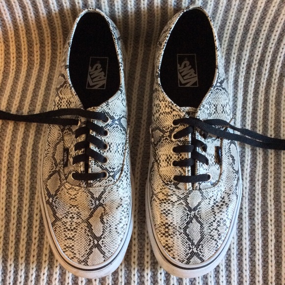 snakeskin leather vans